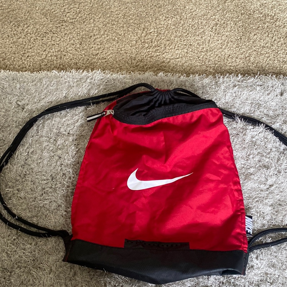 Never Used before !!! Red & Black Nike Drawl-string Bag